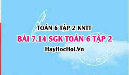 Bài 7.14 SGK Toán 6 tập 2 Kết nối tri thức